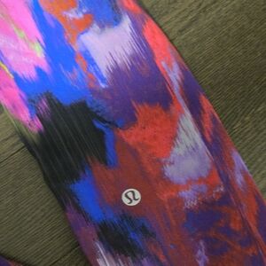 Lululemon Abstract Pattern Leggings - Purple and Red